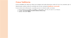 Desktop Screenshot of casavalenciabarcelona.org